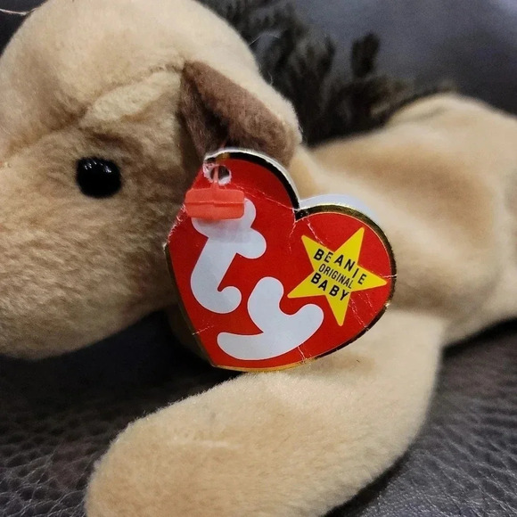 TY Beanie Baby - DERBY the Horse (with star) (8 inch) September 16, 1995 - Picture 4 of 9